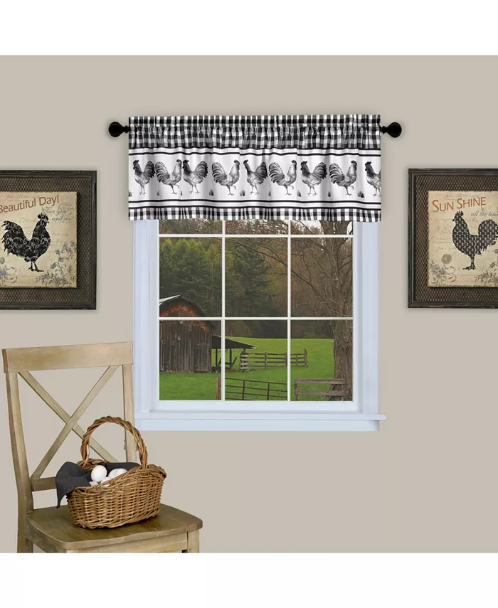 Achim Barnyard Window Curtain Valance， 58x14 - Intensery
