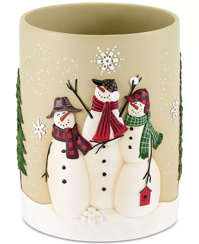 Avanti Snowman Gathering Wastebasket - Intensery