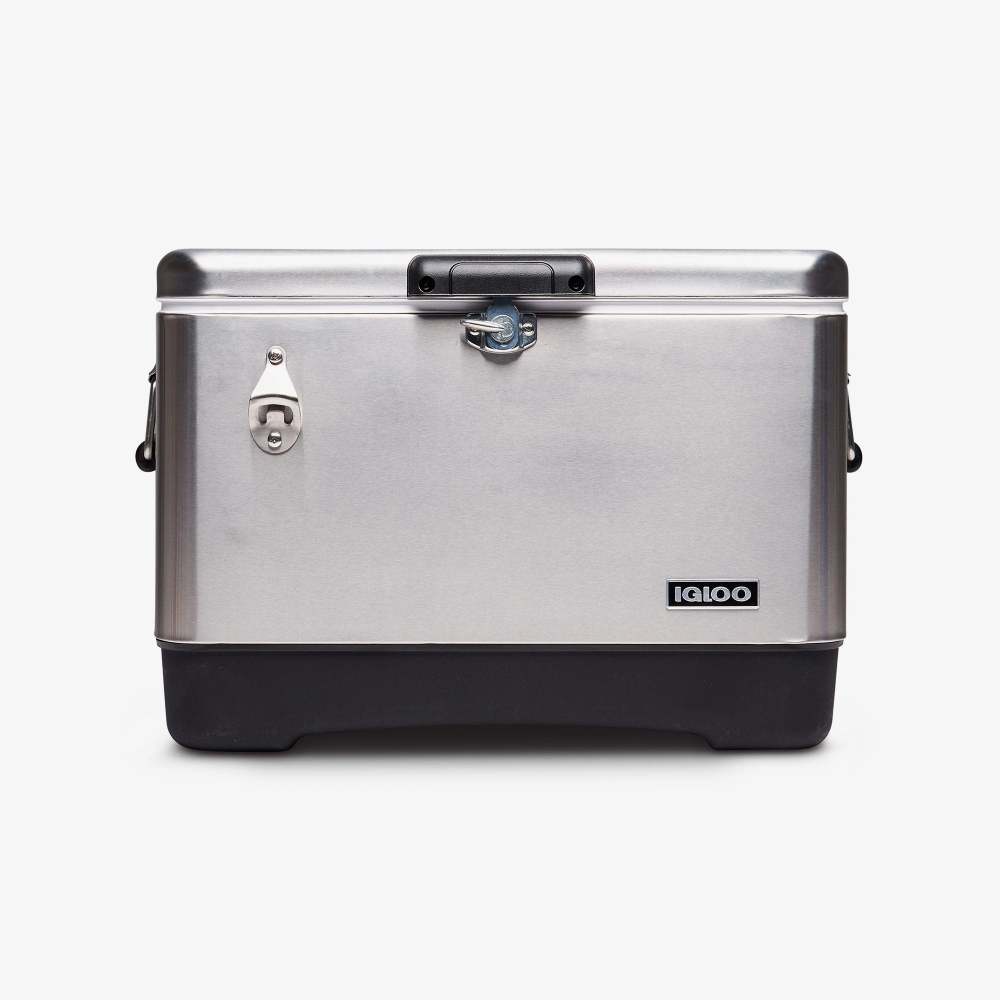Igloo Classic Legacy 54 Hard Cooler Stainless Steel 54qt - Intensery