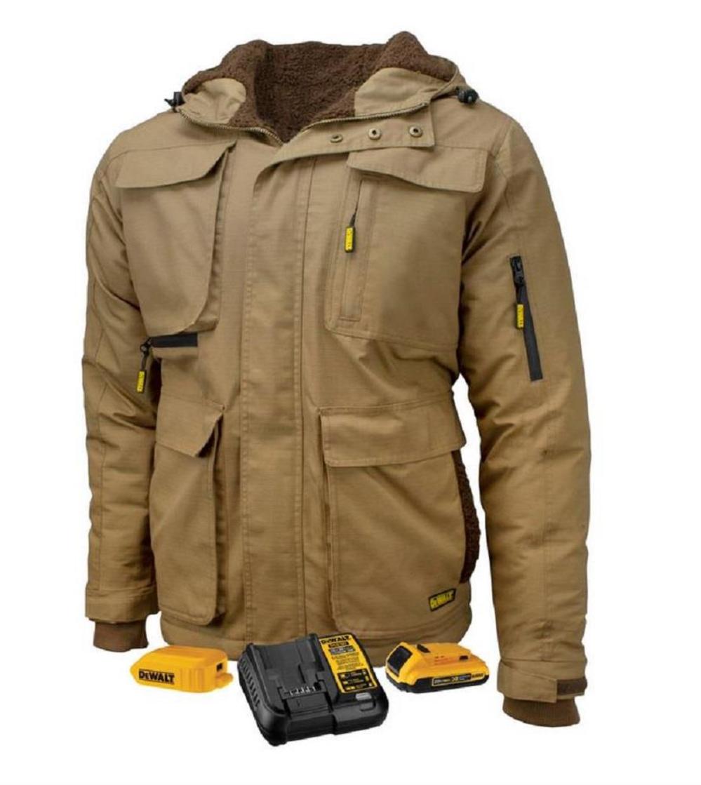 DEWALT Mens Rip Stop Canvas Heated Kit Jacket Large DCHJ091D1-L from DEWALT - Intensery