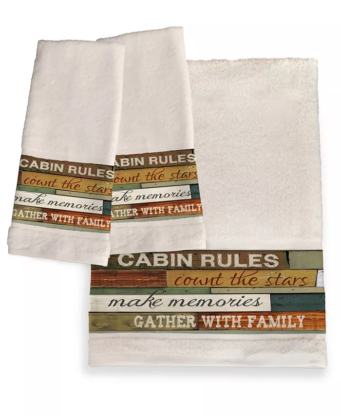 Laural Home Cabin Rules Bath Towel - Intensery