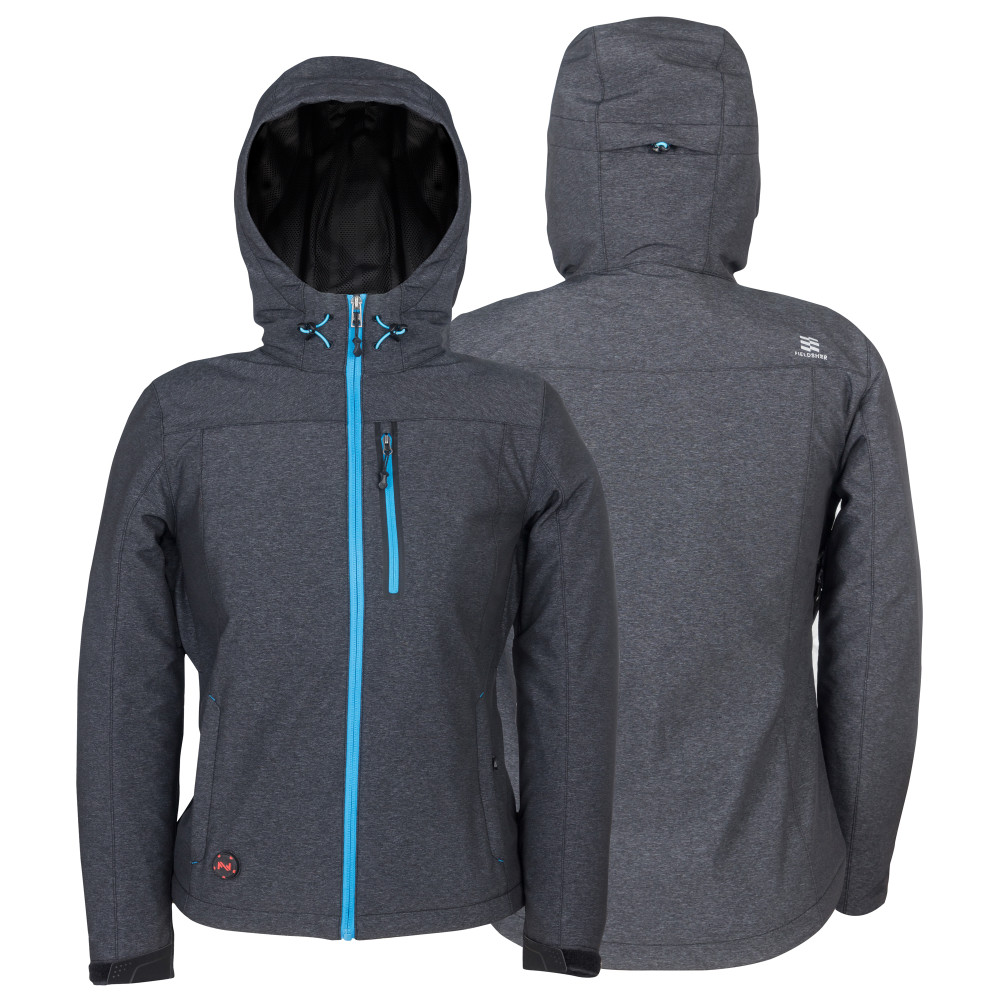 Adventure Heated Jacket Womenand#8217;s 7.4 Volt Heather Gray Large - Intensery