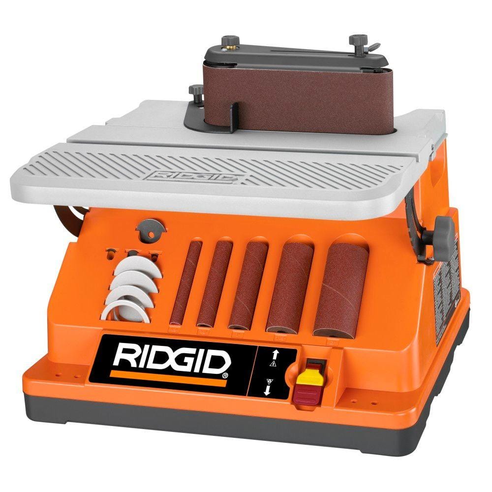 RIDGID 5 Amp Corded Oscillating Edge Belt/Spindle Sander EB4424 - Intensery