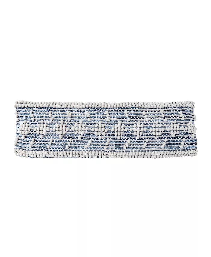 Anaya Home Recycled Denim Down Long Pillow - Intensery