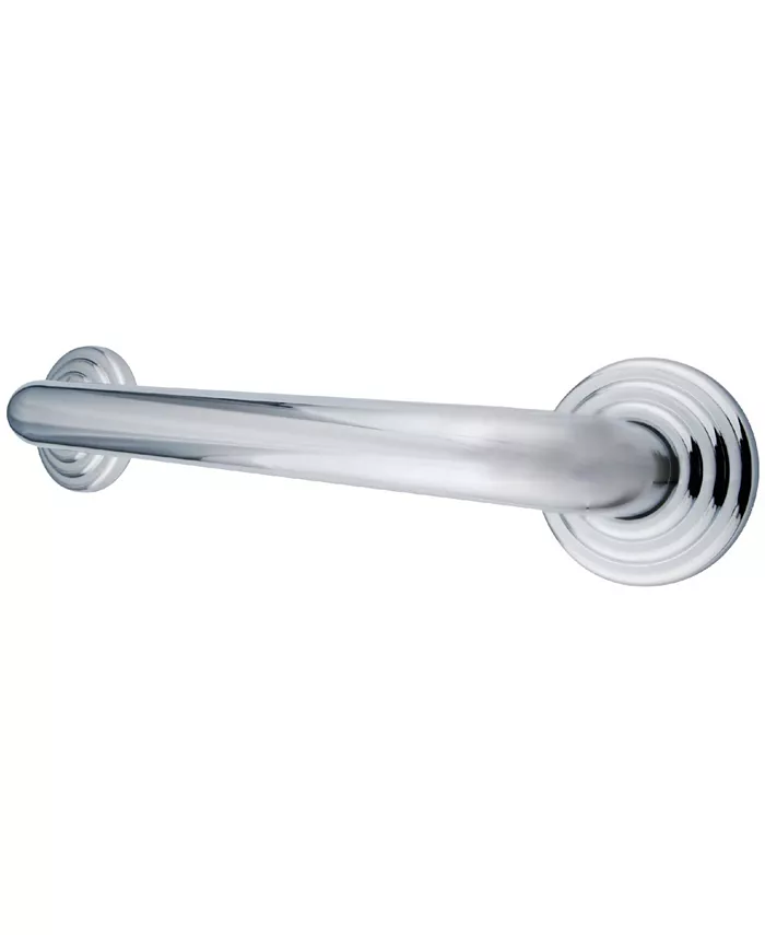 Kingston Brass Restoration 12-Inch Decorative 1-1 4-Inch OD Grab Bar in Polished Chrome - Intensery