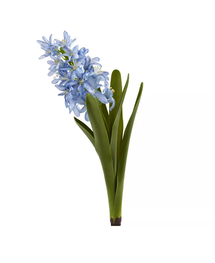 Nearly Natural 13-In. Hyacinth Artificial Flower， Set of 4 - Intensery