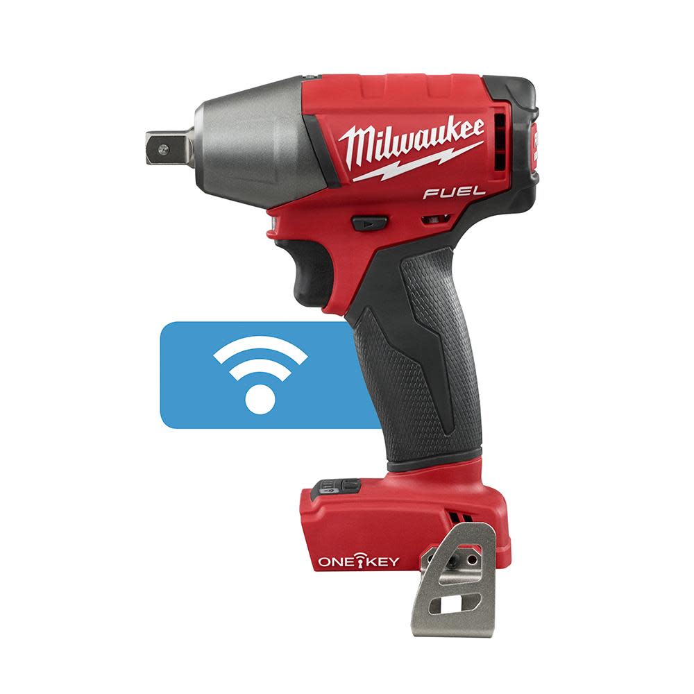 Milwaukee M18 FUEL 1/2 in. Compact Impact Wrench with Pin Detent with ONE-KEY 2759-20 from Milwaukee - Intensery