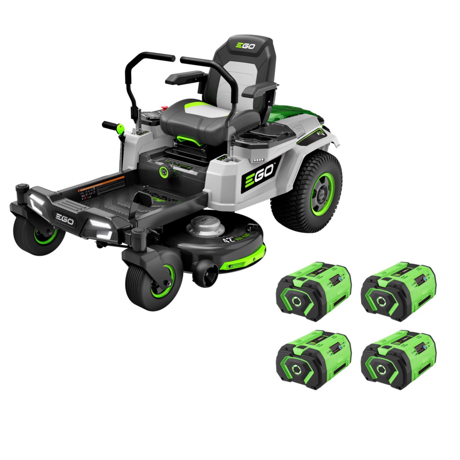 EGO Power+ Z6 ZT4204L 42 in. 56 V Battery Zero Turn Riding Mower Kit (Battery \u0026 Charger) W/ FOUR 10.0 AH BATTERIES - Intensery