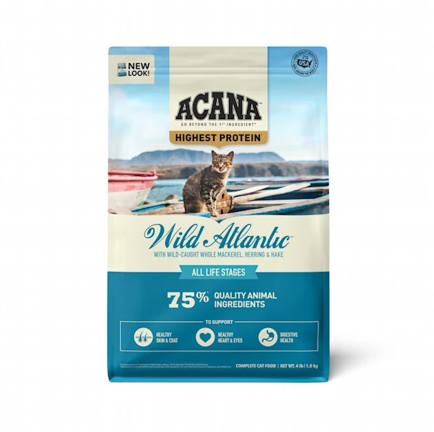 ACANA Highest Protein Wild Atlantic Dry Cat Food - 10 lb Bag - Intensery