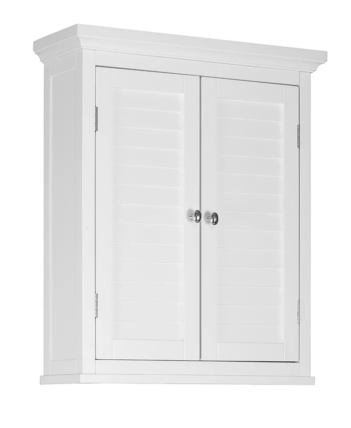 Elegant Home Fashions Slone Wall Cabinet 2 Shutter Doors - Intensery