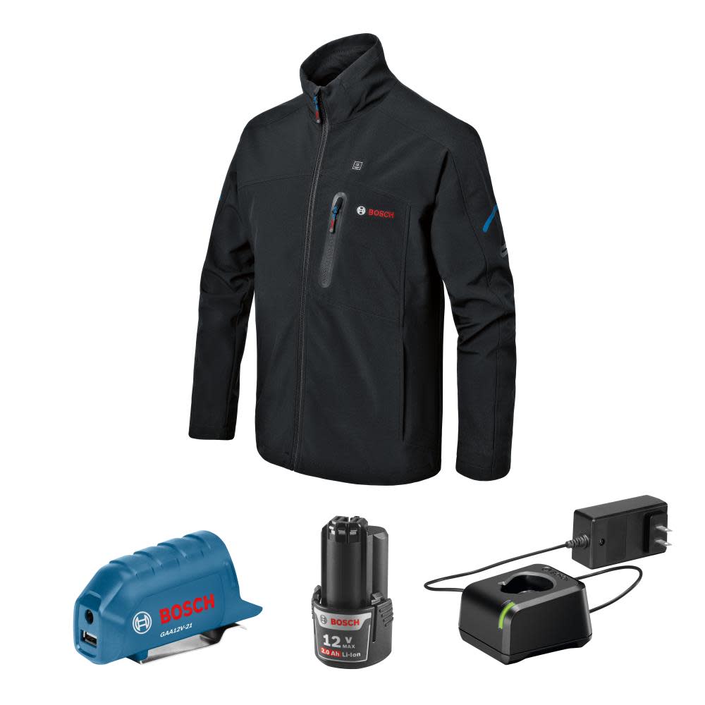 12V Max Heated Jacket Kit with Portable Power AdapterSize 2X Large - Intensery