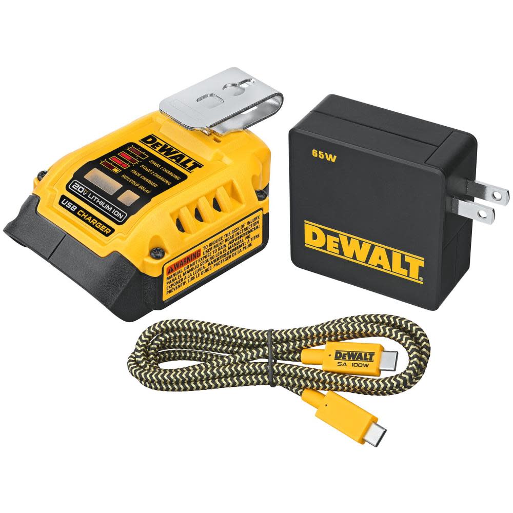 DEWALT 20V USB-C Charging Kit DCB094K from DEWALT - Intensery