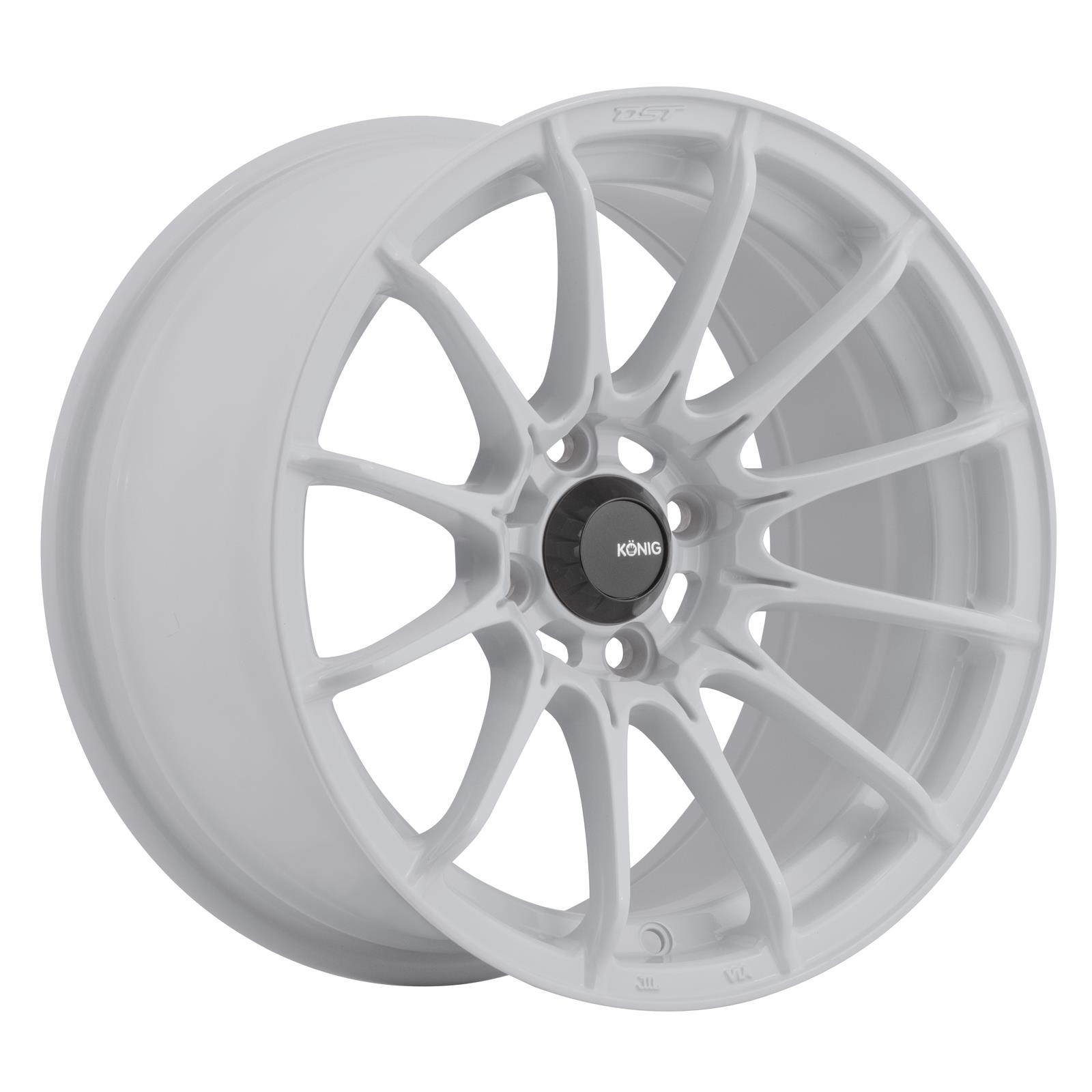 Konig Wheels DI5710035W Konig Dial-In Gloss White Wheels - Intensery