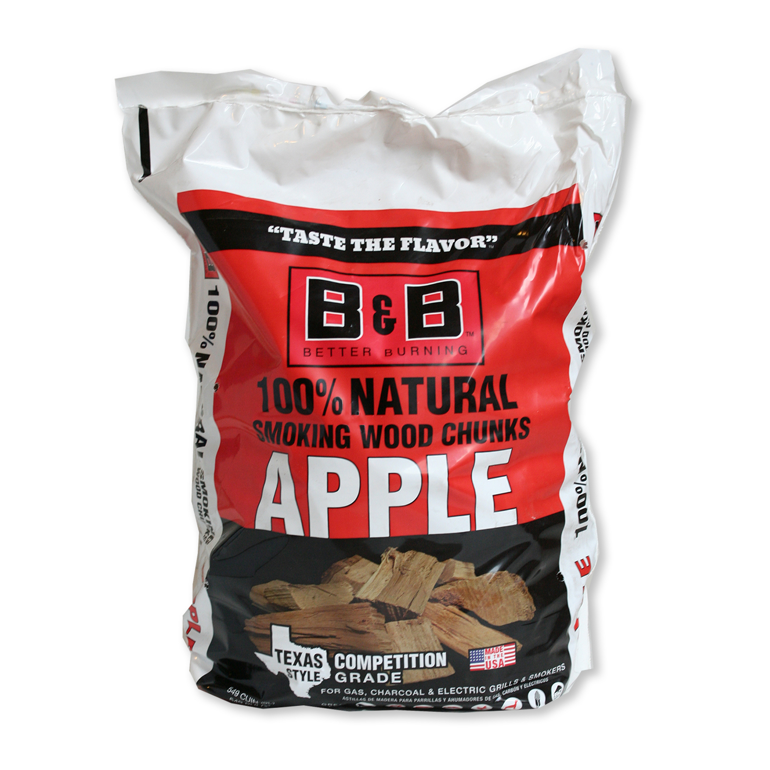 B\u0026B Charcoal All Natural Apple Wood Smoking Chunks 549 cu in - Intensery