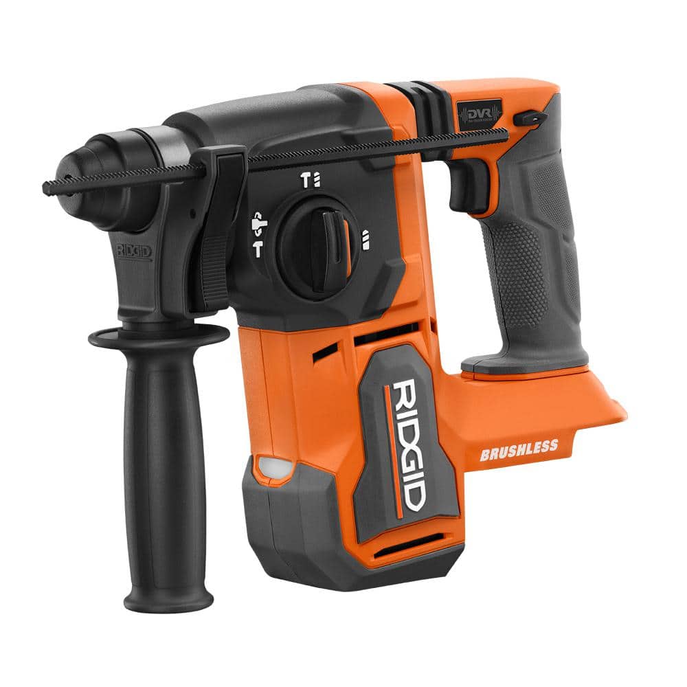 RIDGID 18V Brushless Cordless 1 in. SDS-Plus Rotary Hammer (Tool Only) R86712B - Intensery