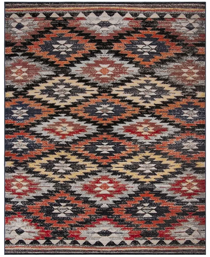 Safavieh Montage Rust and Multi 9' x 12' Outdoor Area Rug - Intensery