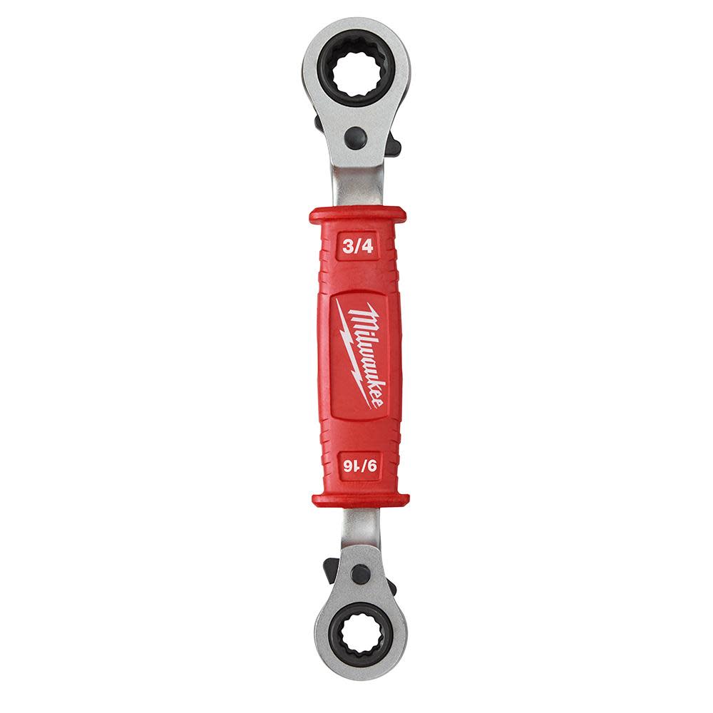 Lineman’s 4-in-1 Insulated Ratcheting Box Wrench - Intensery
