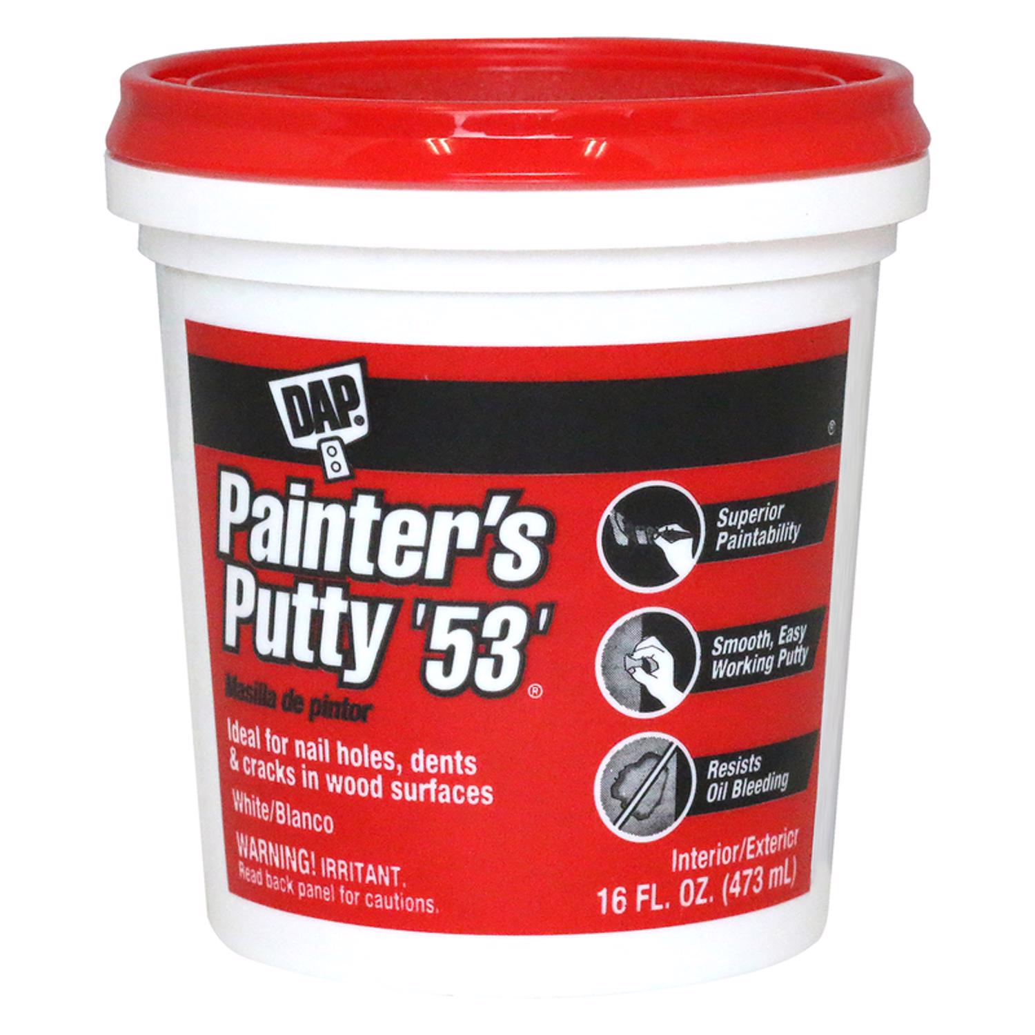 DAP Ready to Use White Painter\u0027s Putty 1 pt - Intensery