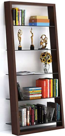 BDI Eileen 5156 Chocolate Walnut Bookshelf - Intensery
