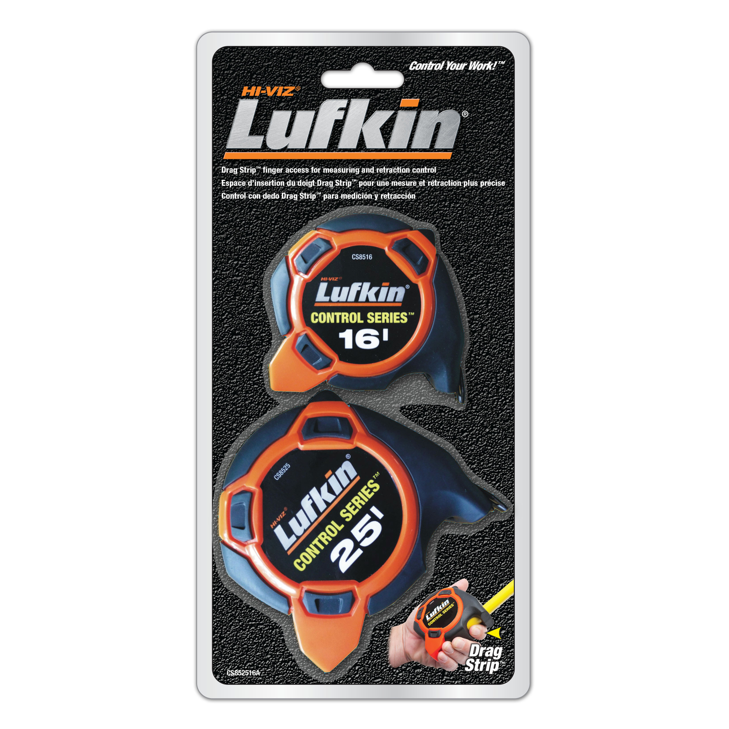 Lufkin 25 ft. L X 1 in. W Tape Measure Set 2 pk - Intensery