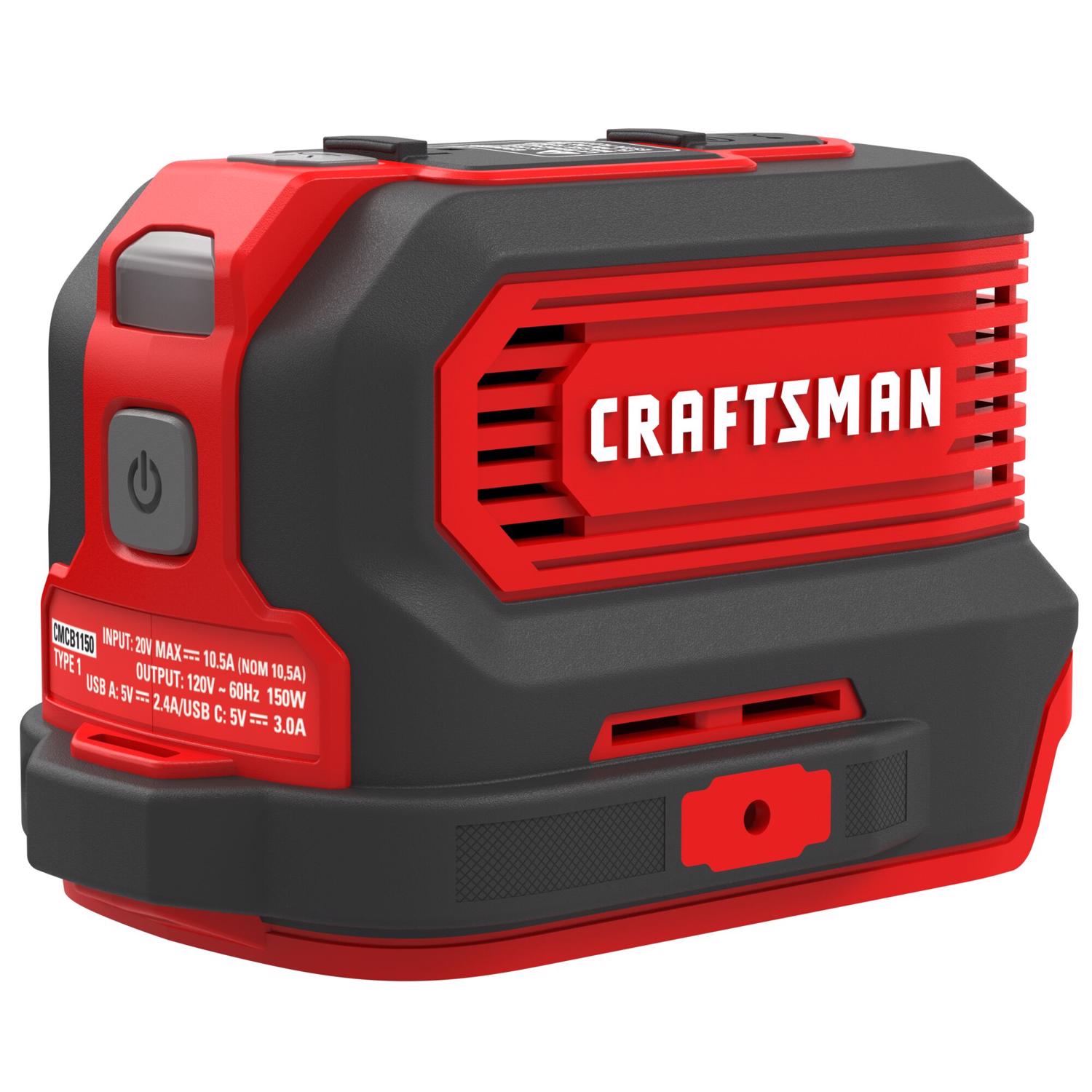 Craftsman V20 20 V 150 W 1 outlets Power Inverter - Intensery