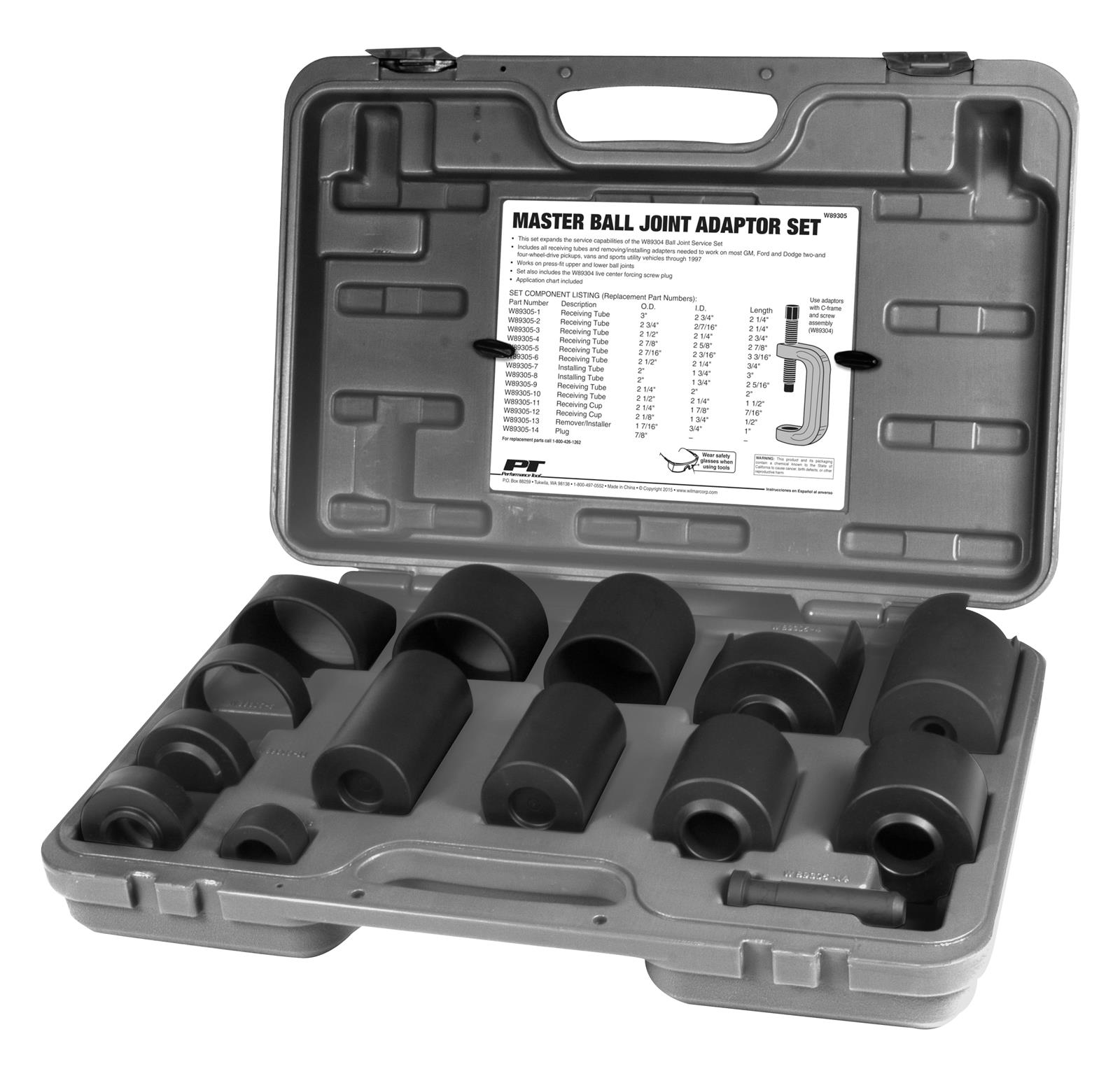 Performance Tool W89305 Performance Tool Ball Joint Adapter Sets - Intensery