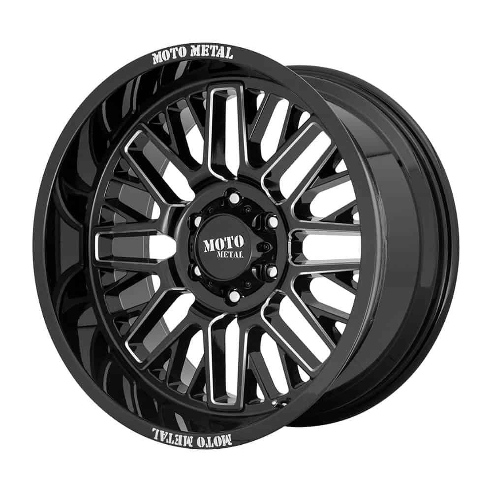 Moto Metal MO802 MO802 20X10 5X5.5 G-BLK MILL -18MM - Intensery
