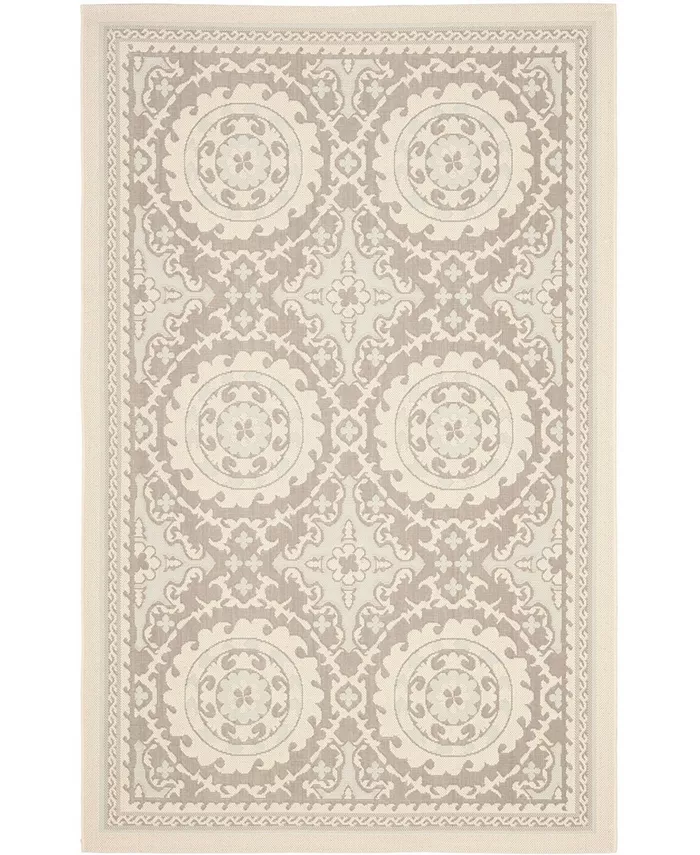 Safavieh Courtyard Beige and Dark Beige 5'3