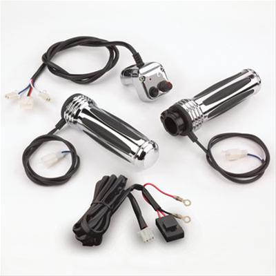 ShowChrome Accessories 17-383 Show Chrome Accessories Heated Chrome Comfort Grips - Intensery