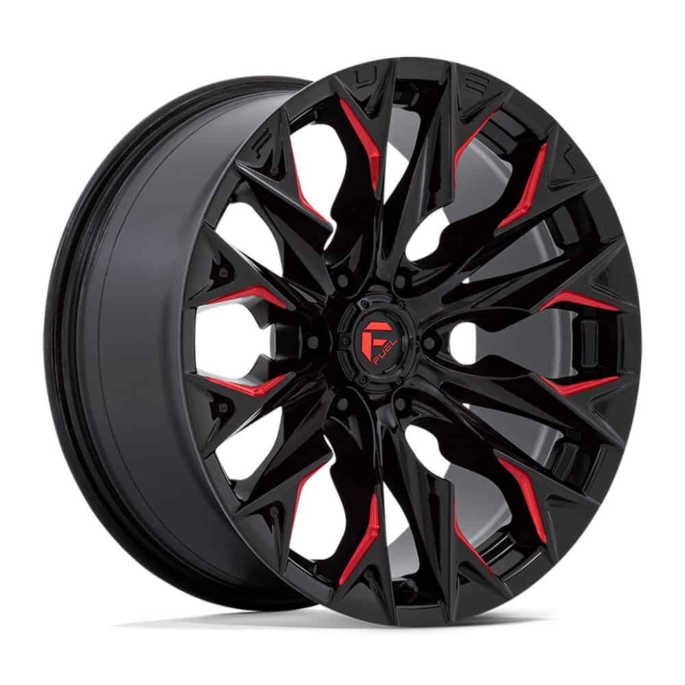 Fuel 1PC Wheels D823 20X9 6X5.5 G-BLK MILL C-RED 1MM - Intensery