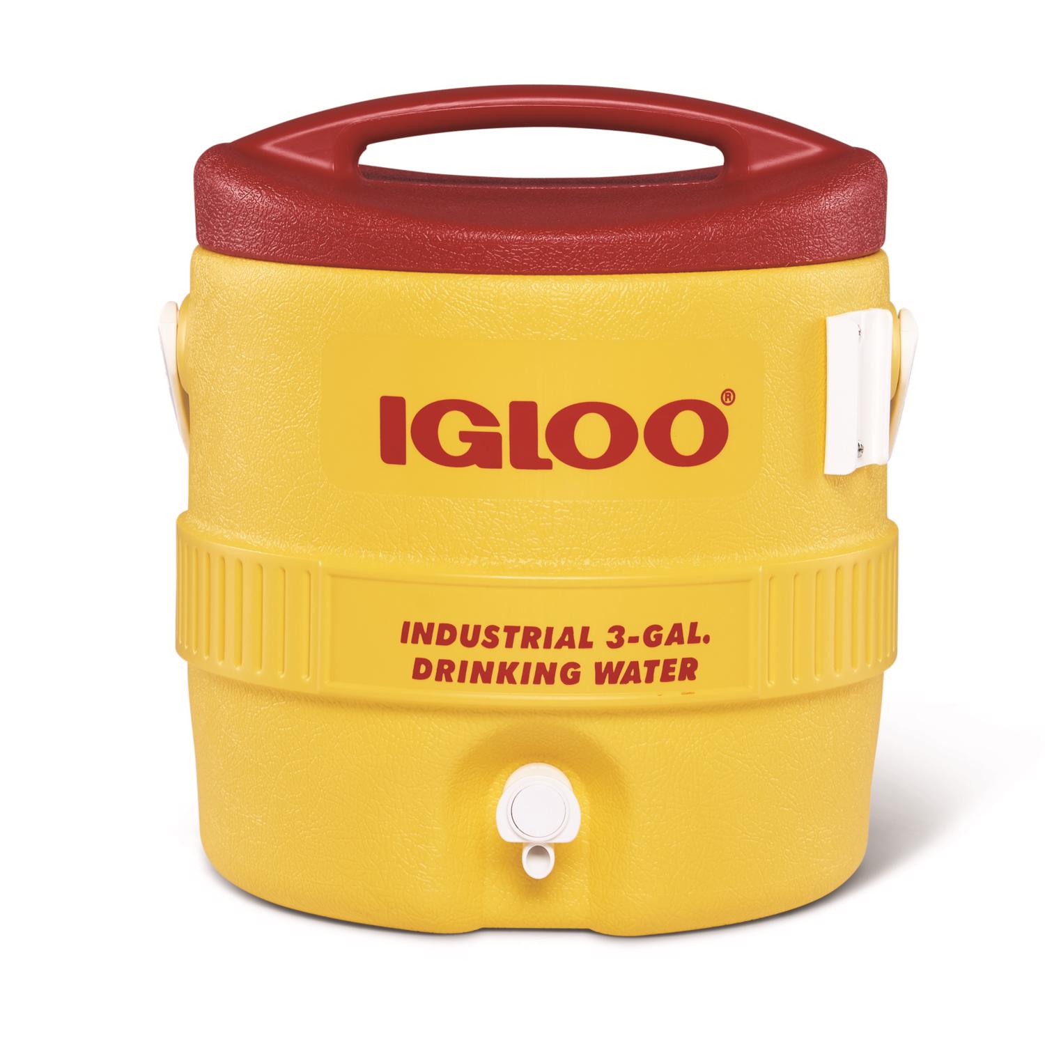 Igloo Industrial Red/Yellow 10 gal Water Cooler - Intensery