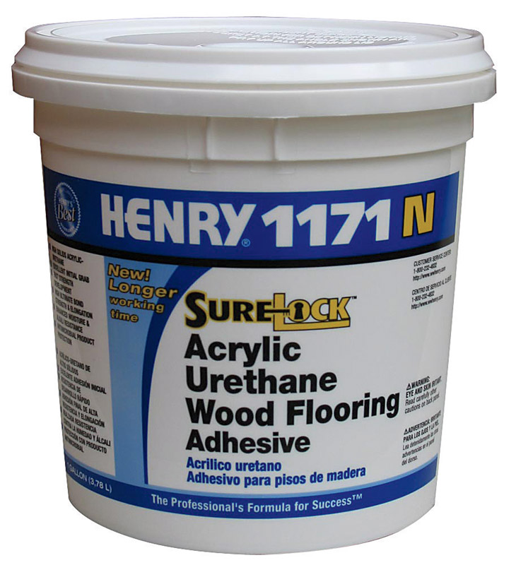 Henry 1171 N SureLock Acrylic Urethane Beige Wood Flooring Adhesive 1 gal - Intensery