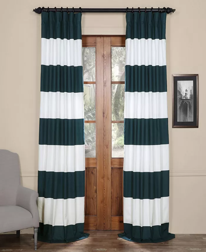 Exclusive Fabrics Furnishings Horizontal Stripe Panels - Intensery