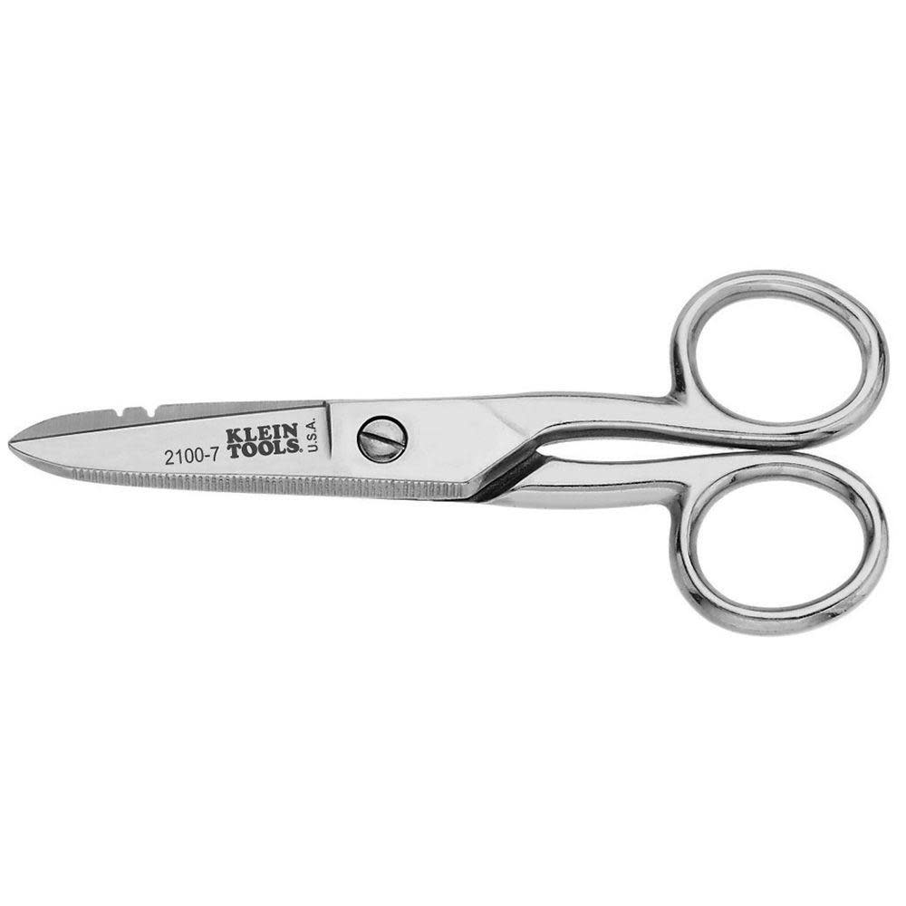 Klein Tools Electrician's Scissors Nickel 21007 from Klein Tools - Intensery