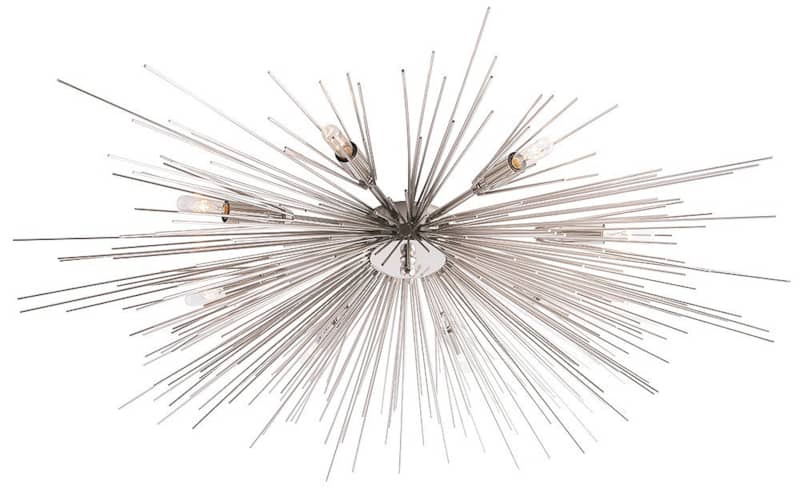 Arteriors Roxanne Polished Nickel Flush Mount - Intensery