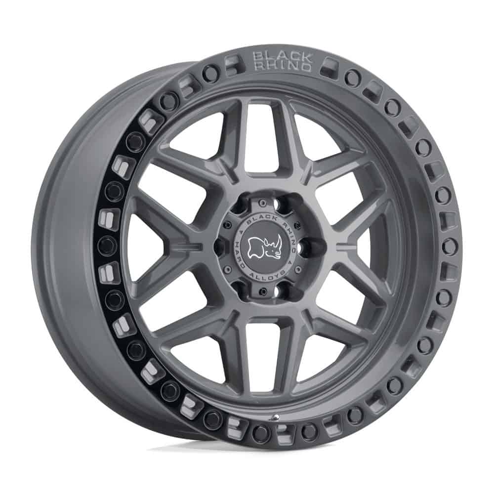Black Rhino BRKLS 17X9 6X5.5 BTL-GRY-BLKLP 0MM - Intensery