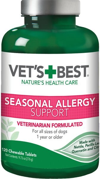 Vet's Best Chewable Tablets Allergy Supplement for Dogs - Intensery