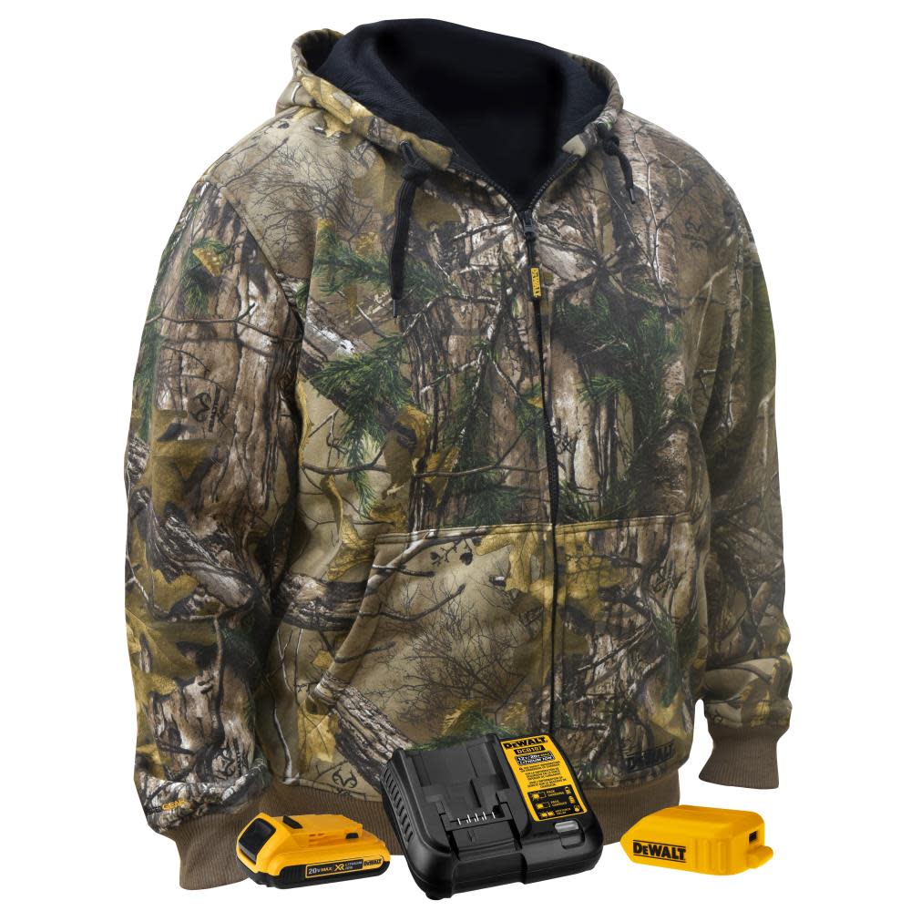DEWALT Unisex Realtree XTRA Camouflage Heated Kit Hoodie 2X DCHJ074D1-2X from DEWALT - Intensery
