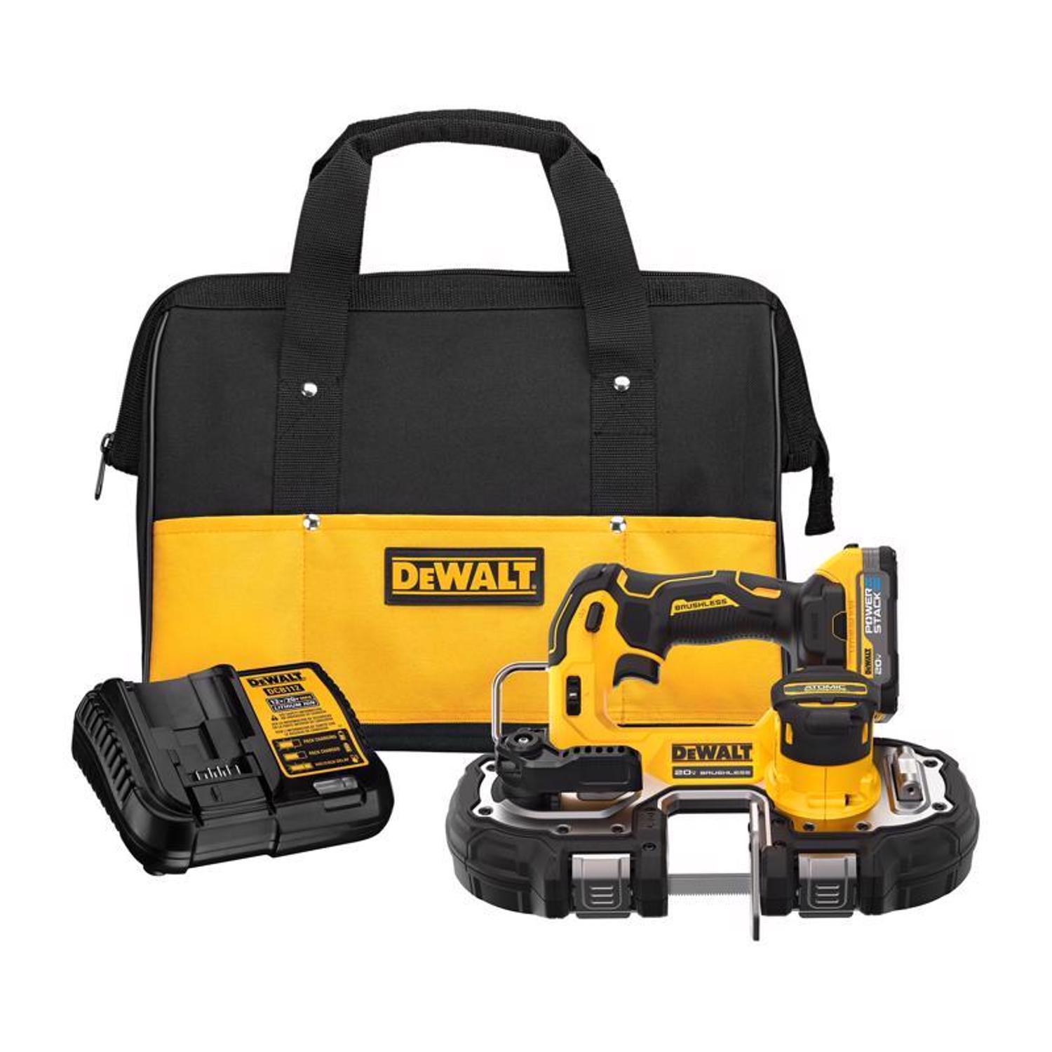 DeWalt 20V MAX ATOMIC with POWERSTACK Cordless Compact Band Saw Kit (Battery \u0026 Charger) - Intensery