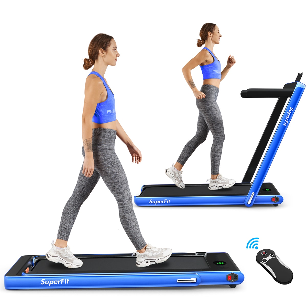 Goplus Superfit LED Foldable Treadmill SP37038NY - Intensery