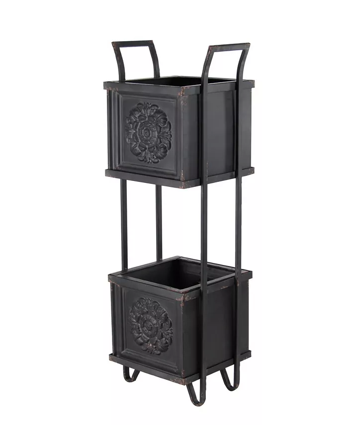 Rosemary Lane Farmhouse 2-Tiered Planter Stand - Intensery
