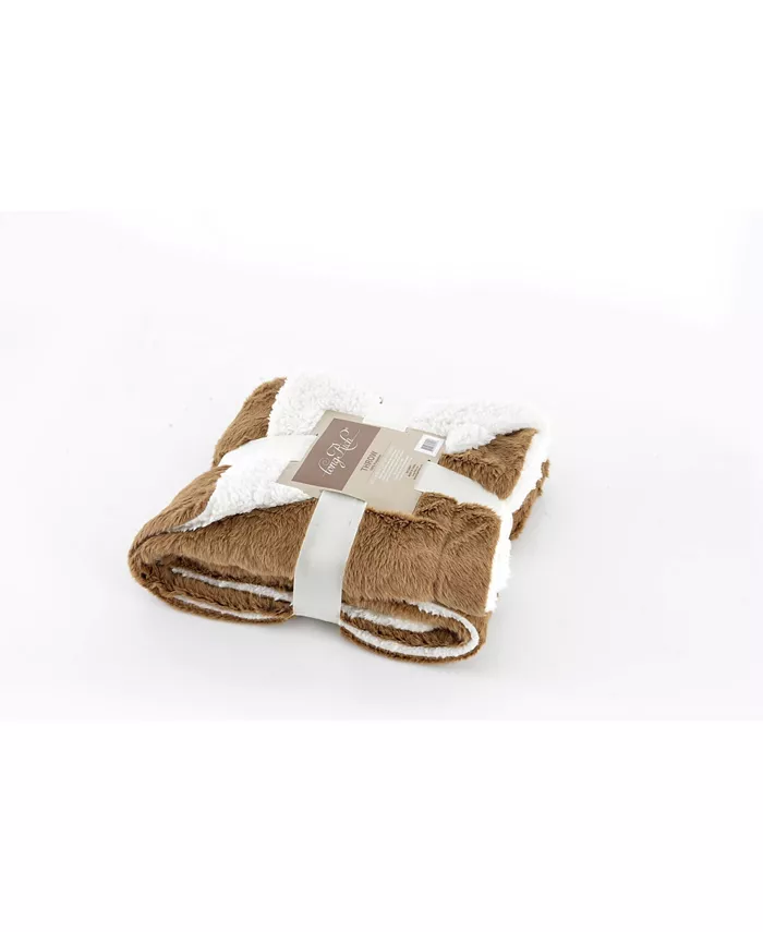 Happycare Textiles Luxury Reverse to Sherpa Throw - Intensery