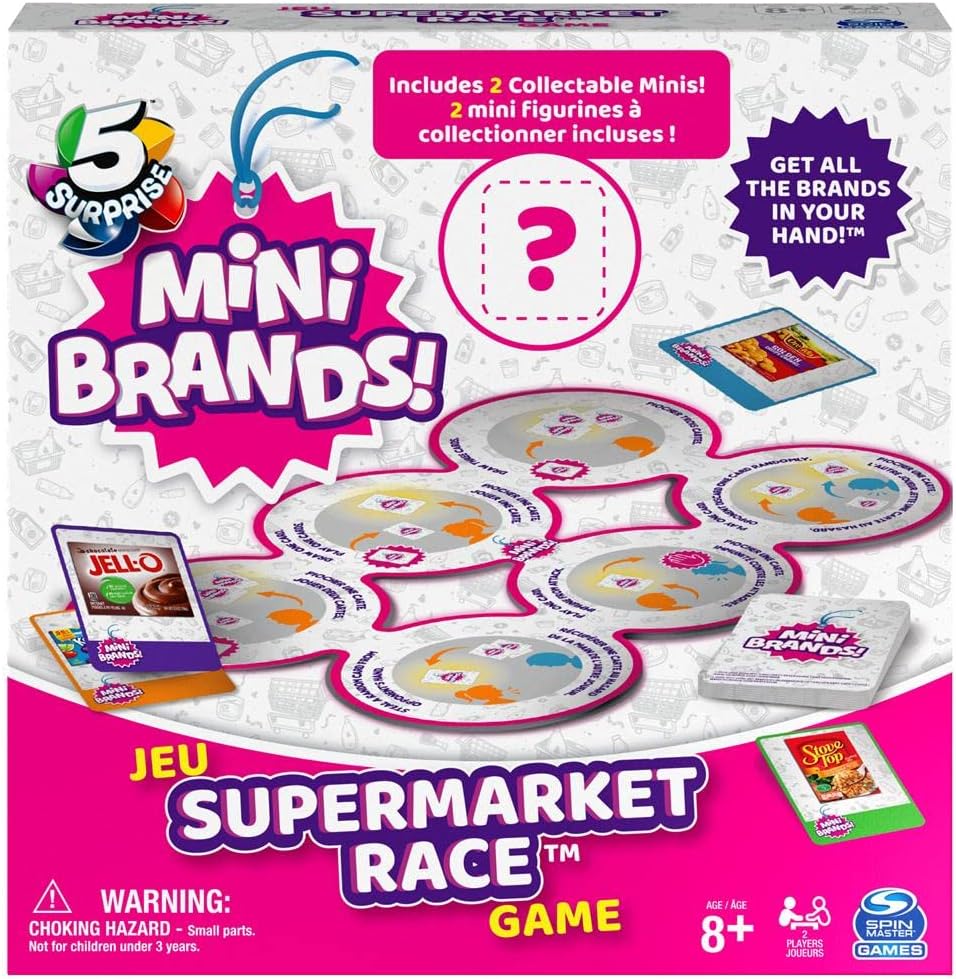 Spin Master Mini Brands! Supermarket Race Game - Intensery
