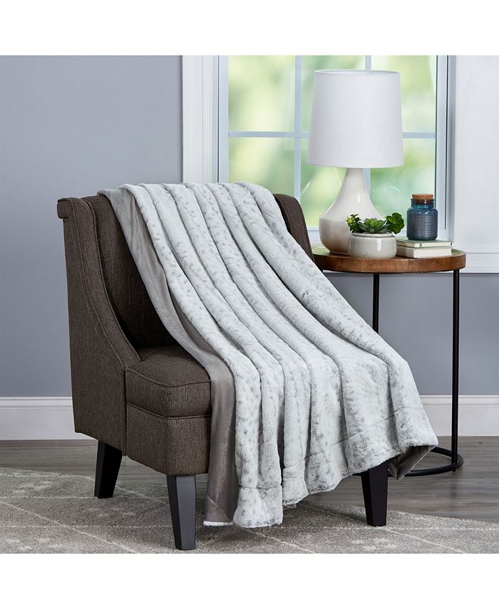 Baldwin Home Oversized Luxuriously Fluffy Vintage-Look Soft Throw Blanket - Intensery