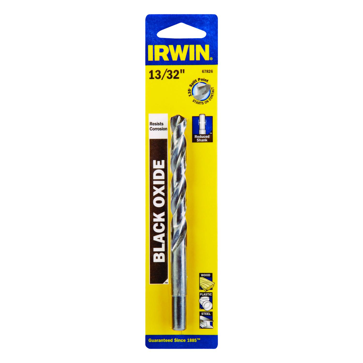 Irwin 13/32 in. X 5-1/4 in. L High Speed Steel Drill Bit 1 pc - Intensery