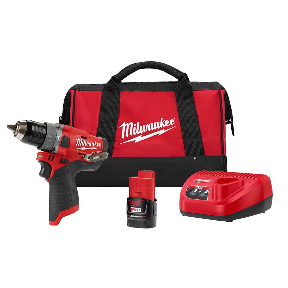 Milwaukee M12 FUEL 1/2 in. Hammer Drill 1 Battery Kit 2504-21 from Milwaukee - Intensery