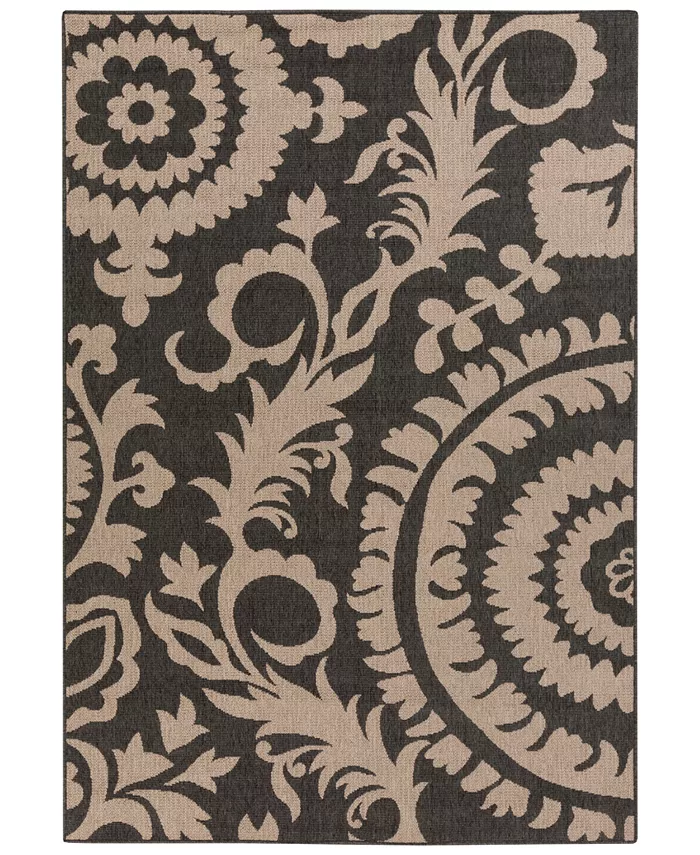 Surya Alfresco ALF-9615 Black 3' x 5'6
