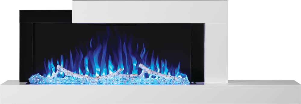 Stylus™ Wallmount Electric Fireplace with Shelf - Intensery