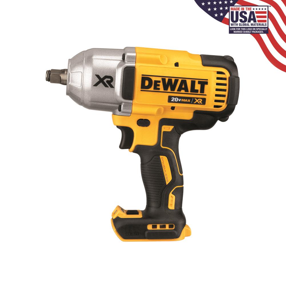 DCF899HB-20V MAX XR Brushless High Torque 1/2 Impact Wrench w/Hog Ring Anvil (Bare) - Intensery