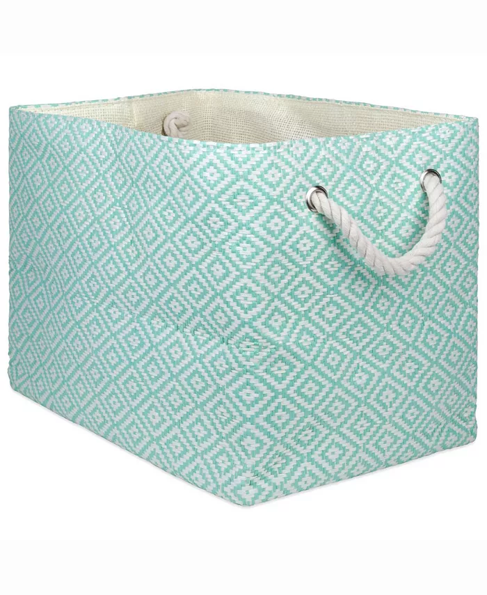 Design Imports Paper Bin Geo Diamond， Rectangle - Intensery